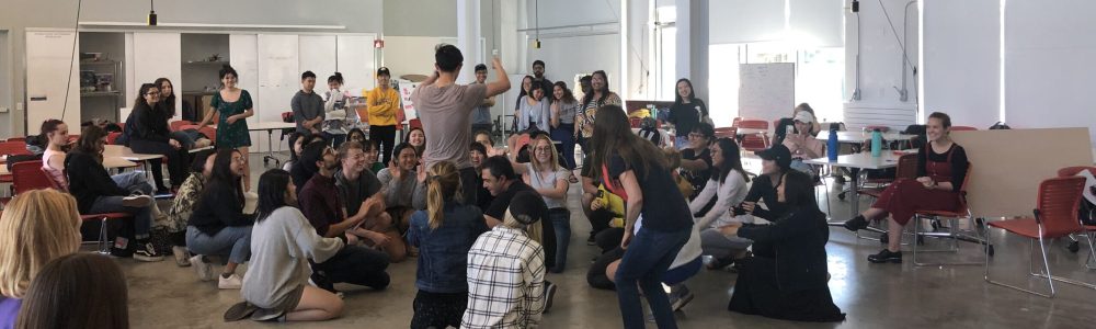 collaborativeinnovation2020 Students participating in a class, some seated and some standing